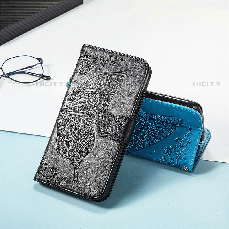 Funda de Cuero Cartera con Soporte Mariposa Carcasa para Samsung Galaxy S22 Ultra 5G