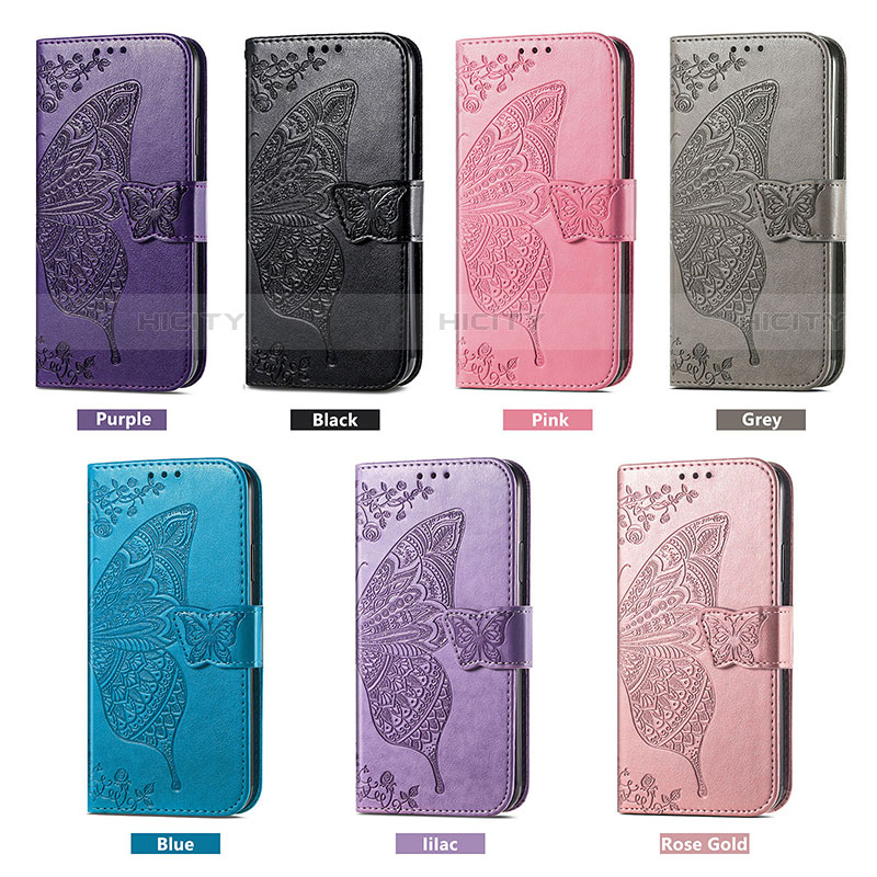 Funda de Cuero Cartera con Soporte Mariposa Carcasa para Samsung Galaxy S22 Ultra 5G