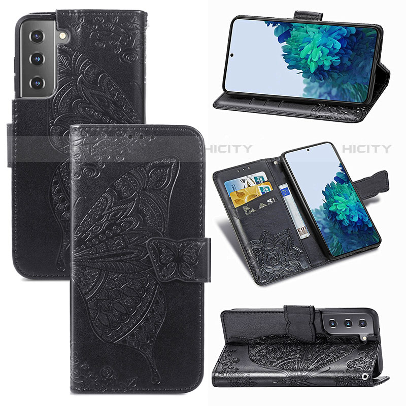 Funda de Cuero Cartera con Soporte Mariposa Carcasa para Samsung Galaxy S23 Plus 5G