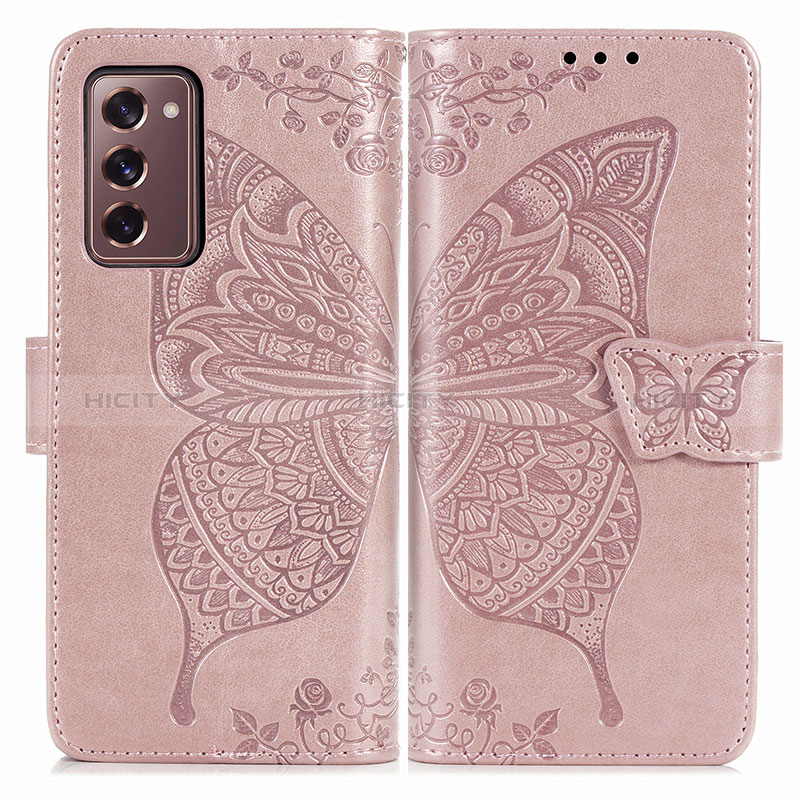 Funda de Cuero Cartera con Soporte Mariposa Carcasa para Samsung Galaxy Z Fold2 5G