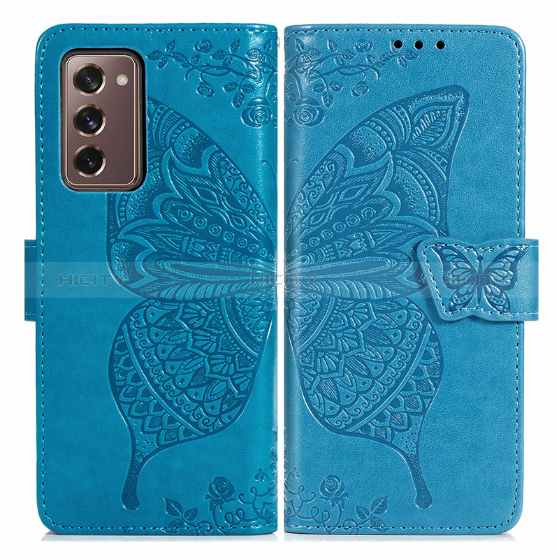 Funda de Cuero Cartera con Soporte Mariposa Carcasa para Samsung Galaxy Z Fold2 5G