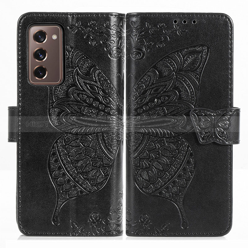 Funda de Cuero Cartera con Soporte Mariposa Carcasa para Samsung Galaxy Z Fold2 5G