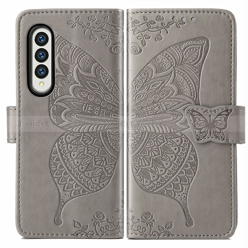 Funda de Cuero Cartera con Soporte Mariposa Carcasa para Samsung Galaxy Z Fold3 5G