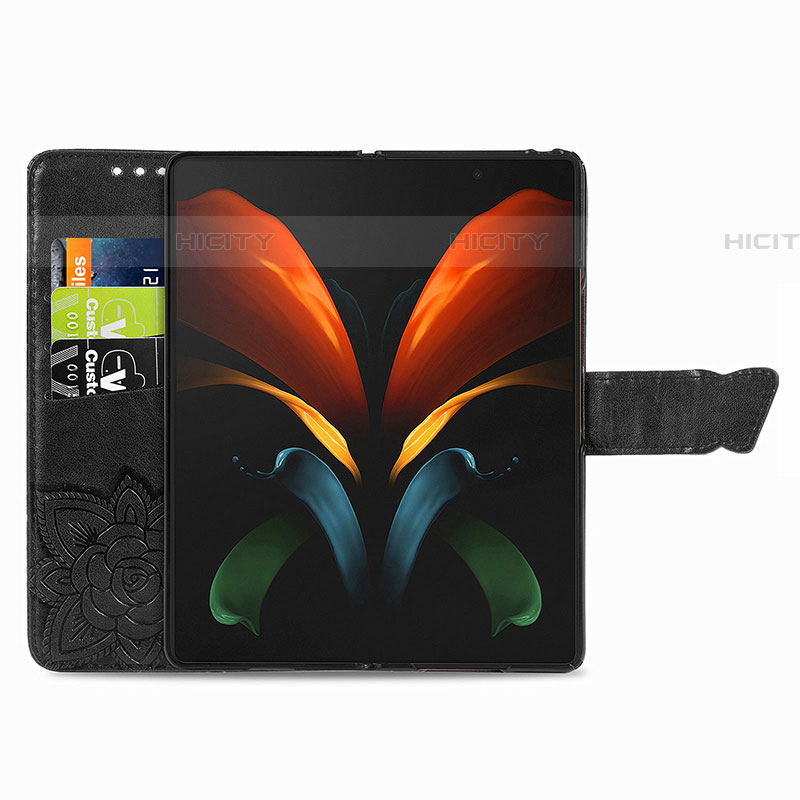 Funda de Cuero Cartera con Soporte Mariposa Carcasa para Samsung Galaxy Z Fold4 5G