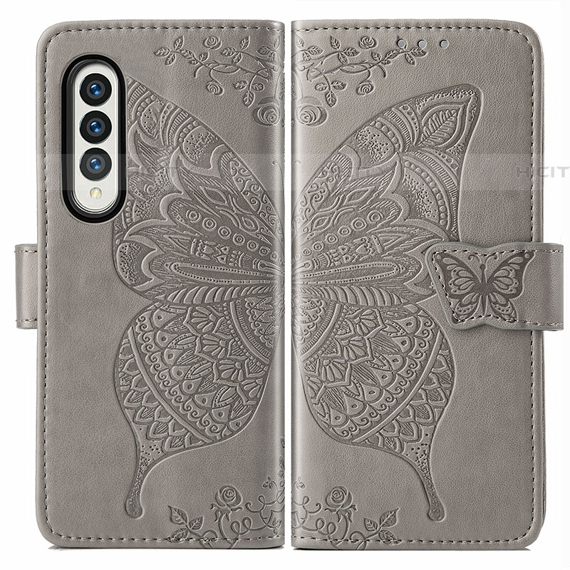 Funda de Cuero Cartera con Soporte Mariposa Carcasa para Samsung Galaxy Z Fold4 5G