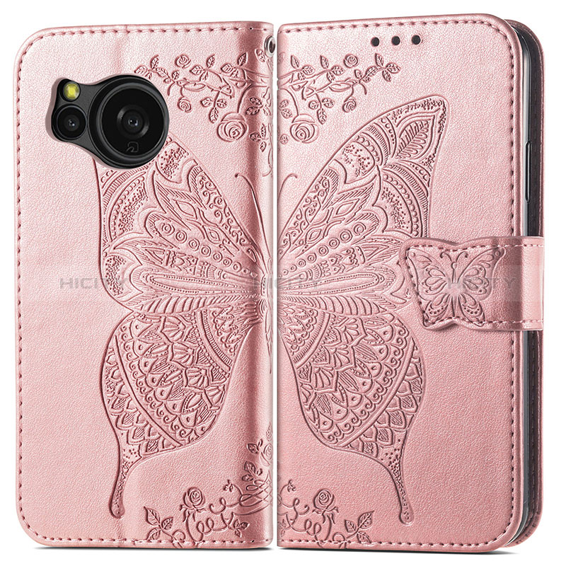 Funda de Cuero Cartera con Soporte Mariposa Carcasa para Sharp Aquos Sense8