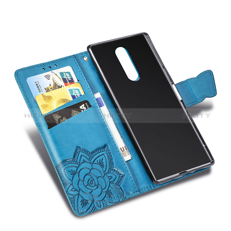 Funda de Cuero Cartera con Soporte Mariposa Carcasa para Sony Xperia 1