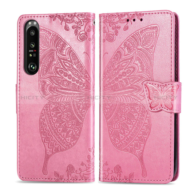 Funda de Cuero Cartera con Soporte Mariposa Carcasa para Sony Xperia 1 III