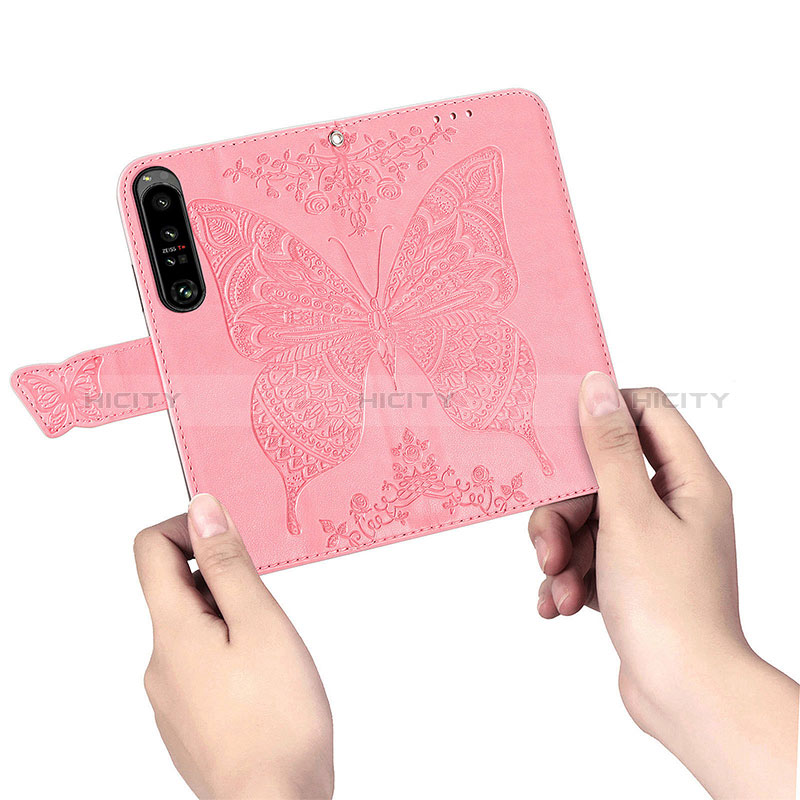 Funda de Cuero Cartera con Soporte Mariposa Carcasa para Sony Xperia 1 IV SO-51C