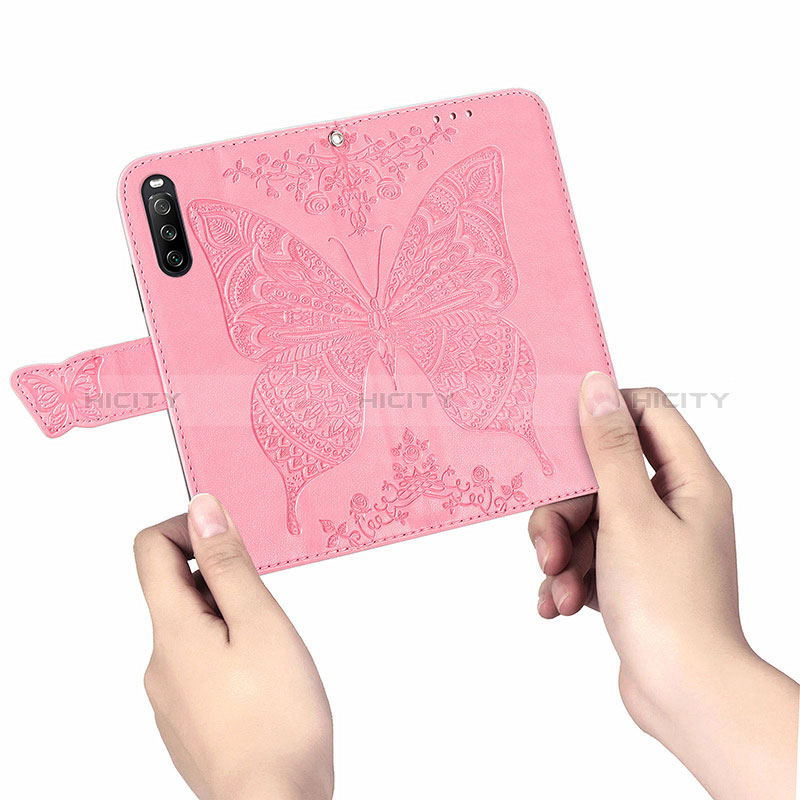 Funda de Cuero Cartera con Soporte Mariposa Carcasa para Sony Xperia 10 III Lite