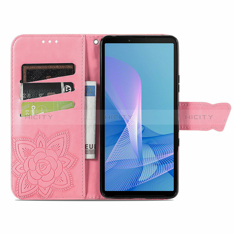 Funda de Cuero Cartera con Soporte Mariposa Carcasa para Sony Xperia 10 III Lite