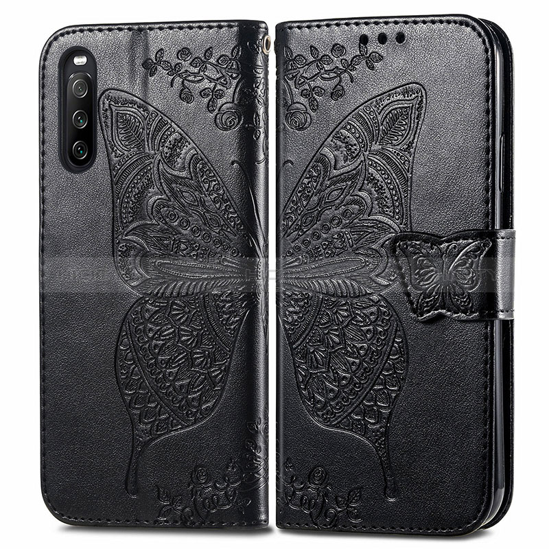 Funda de Cuero Cartera con Soporte Mariposa Carcasa para Sony Xperia 10 III SO-52B