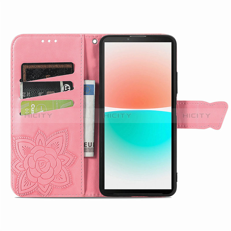 Funda de Cuero Cartera con Soporte Mariposa Carcasa para Sony Xperia 10 IV