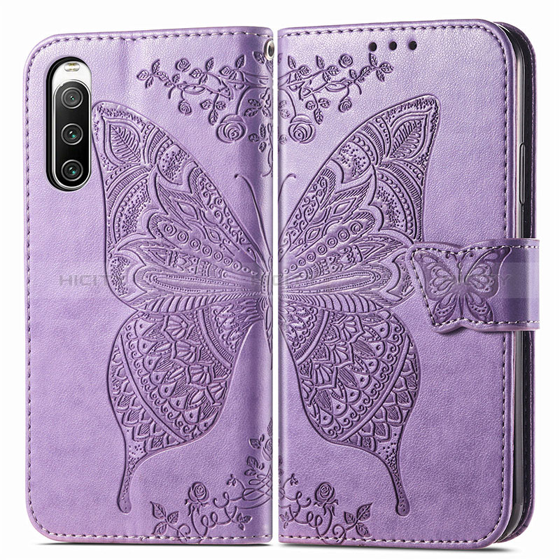 Funda de Cuero Cartera con Soporte Mariposa Carcasa para Sony Xperia 10 IV SO-52C