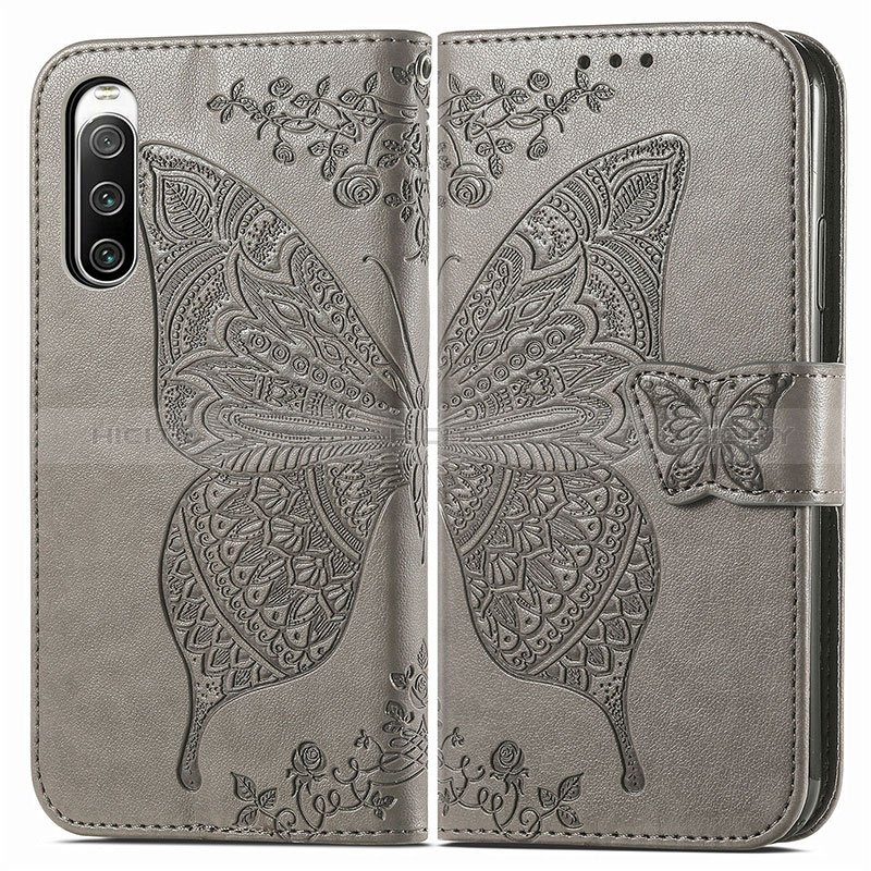 Funda de Cuero Cartera con Soporte Mariposa Carcasa para Sony Xperia 10 IV SO-52C