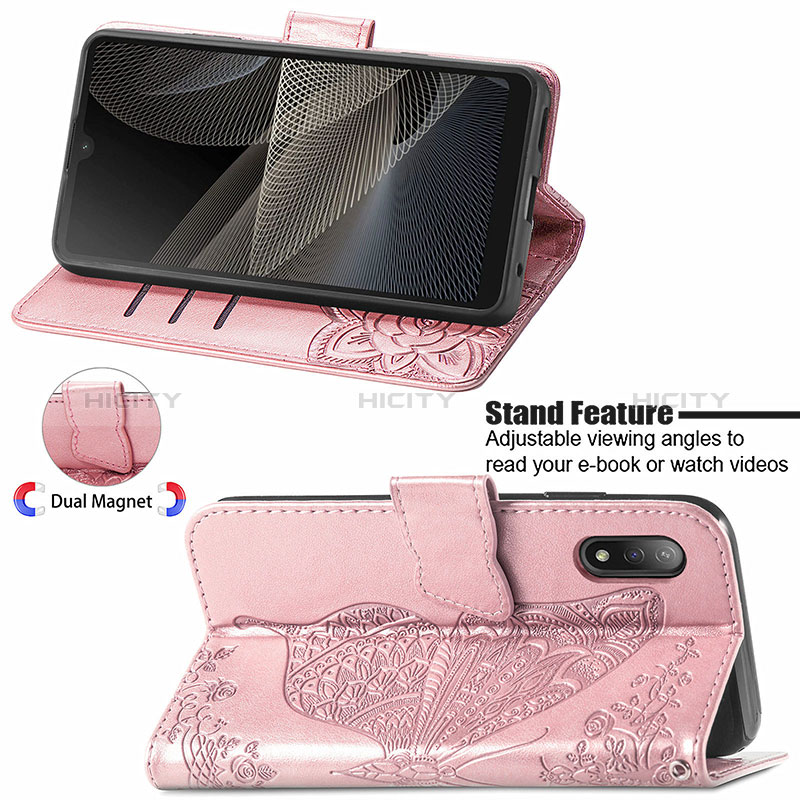 Funda de Cuero Cartera con Soporte Mariposa Carcasa para Sony Xperia Ace II