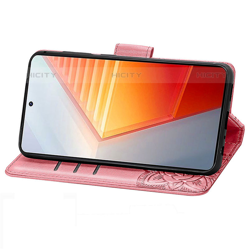 Funda de Cuero Cartera con Soporte Mariposa Carcasa para Vivo iQOO 9T 5G