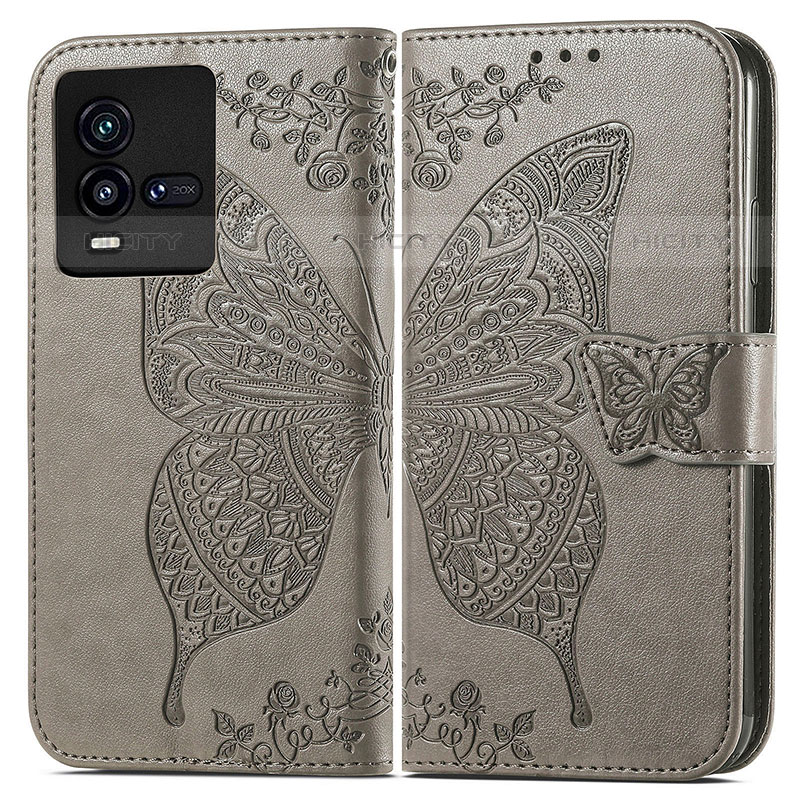 Funda de Cuero Cartera con Soporte Mariposa Carcasa para Vivo iQOO 9T 5G