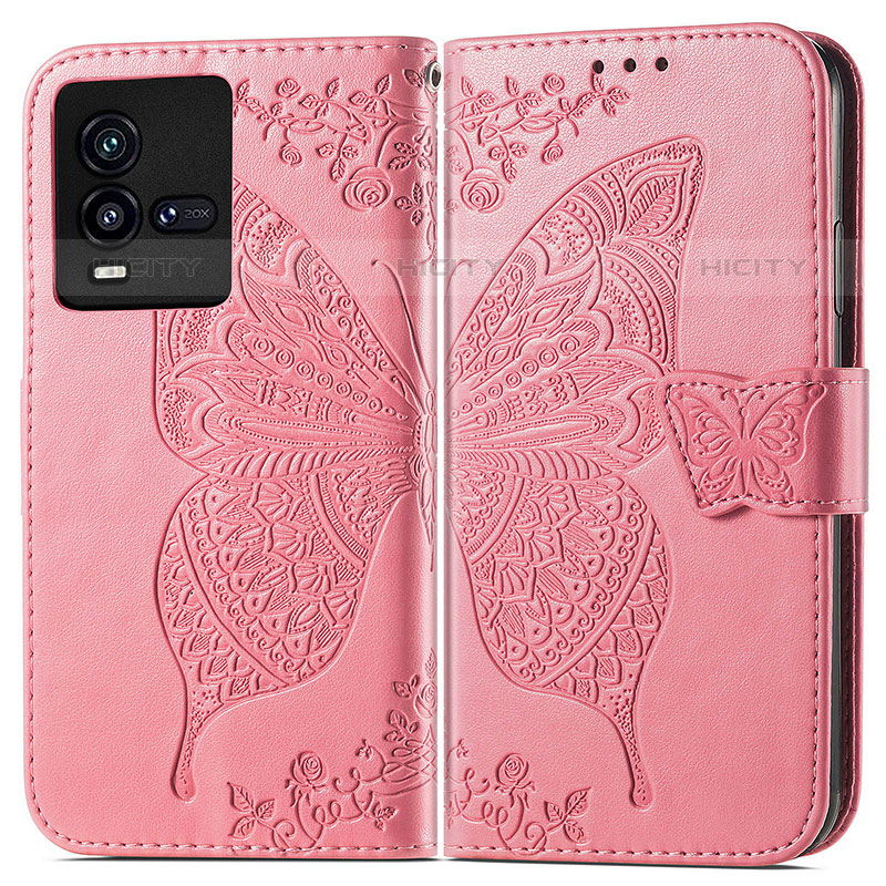 Funda de Cuero Cartera con Soporte Mariposa Carcasa para Vivo iQOO 9T 5G