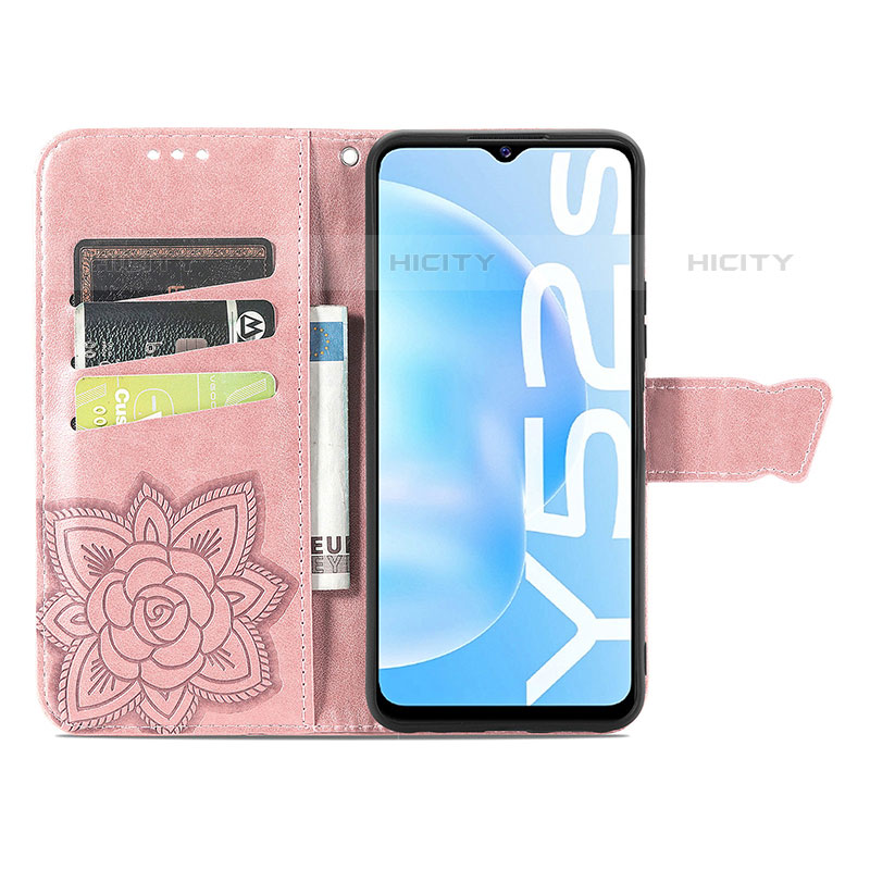 Funda de Cuero Cartera con Soporte Mariposa Carcasa para Vivo iQOO U3x 5G