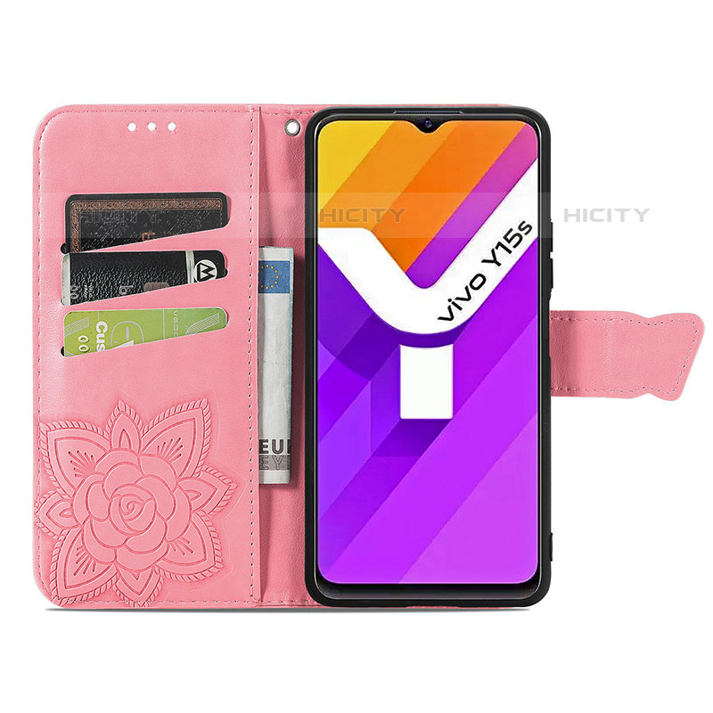 Funda de Cuero Cartera con Soporte Mariposa Carcasa para Vivo iQOO U5x