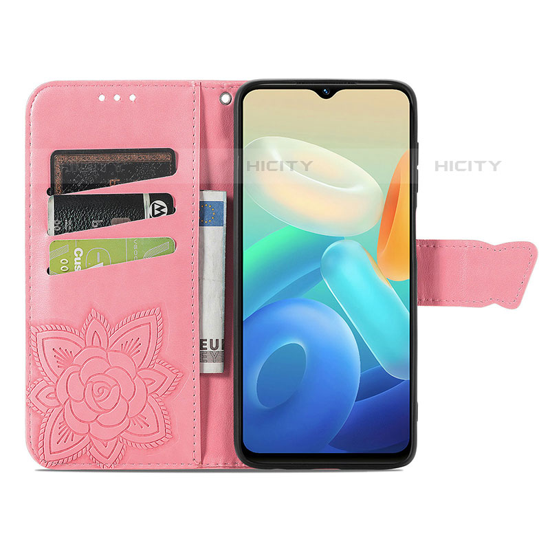 Funda de Cuero Cartera con Soporte Mariposa Carcasa para Vivo iQOO Z6 5G