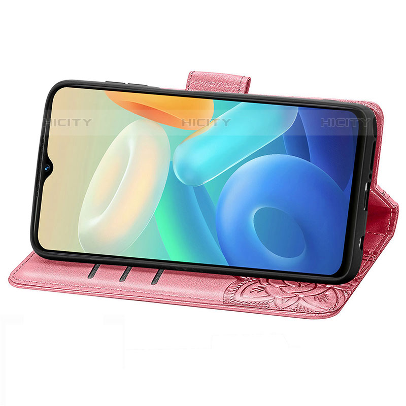 Funda de Cuero Cartera con Soporte Mariposa Carcasa para Vivo iQOO Z6 5G