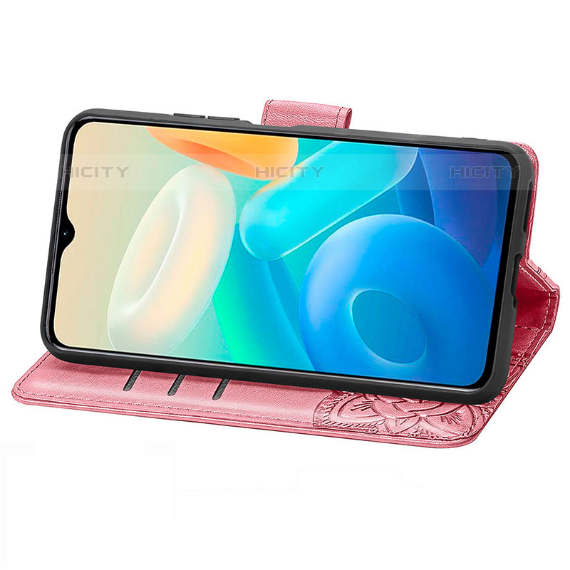 Funda de Cuero Cartera con Soporte Mariposa Carcasa para Vivo iQOO Z6 Lite 5G