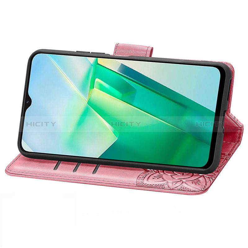 Funda de Cuero Cartera con Soporte Mariposa Carcasa para Vivo T2x 5G