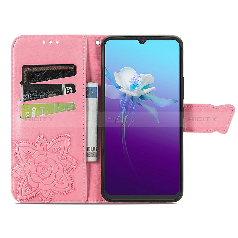 Funda de Cuero Cartera con Soporte Mariposa Carcasa para Vivo V20