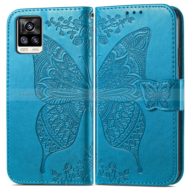 Funda de Cuero Cartera con Soporte Mariposa Carcasa para Vivo V20