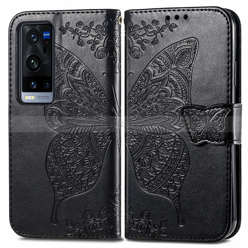 Funda de Cuero Cartera con Soporte Mariposa Carcasa para Vivo X60 Pro+ Plus 5G