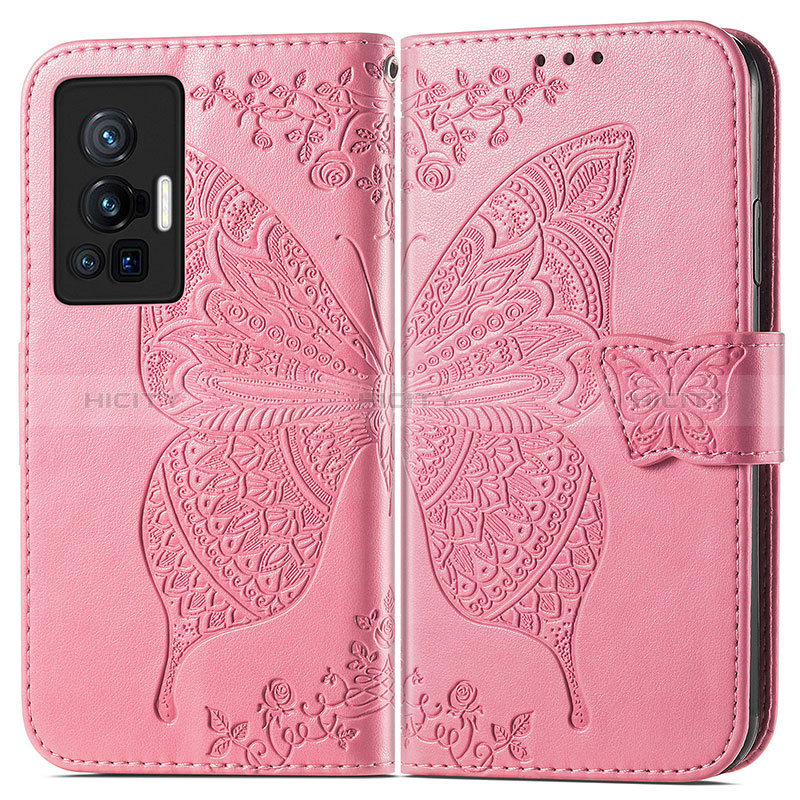 Funda de Cuero Cartera con Soporte Mariposa Carcasa para Vivo X70 Pro 5G