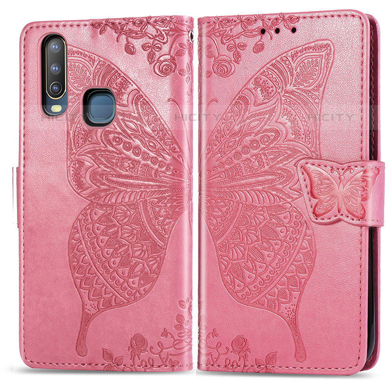 Funda de Cuero Cartera con Soporte Mariposa Carcasa para Vivo Y11