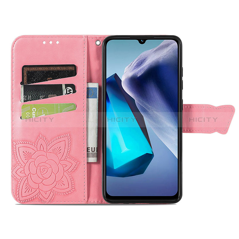 Funda de Cuero Cartera con Soporte Mariposa Carcasa para Vivo Y55 4G