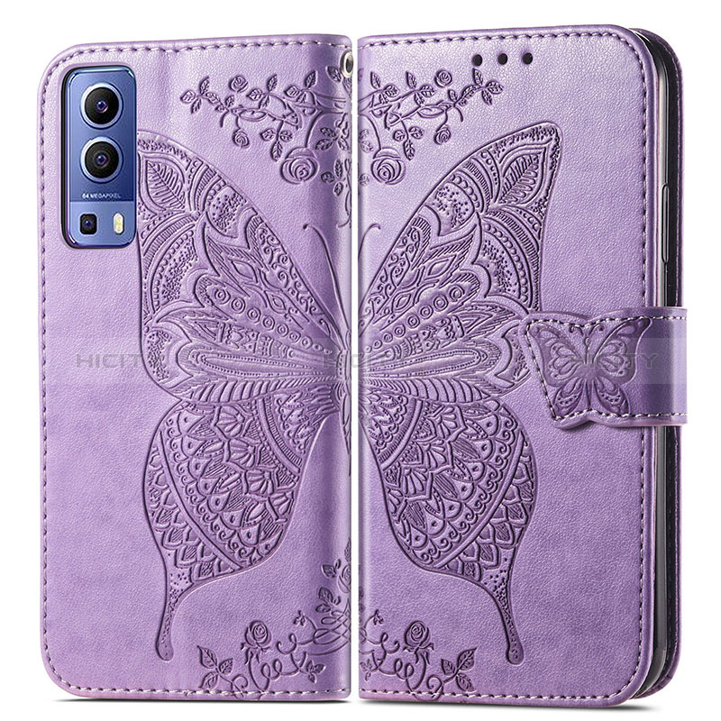 Funda de Cuero Cartera con Soporte Mariposa Carcasa para Vivo Y72 5G