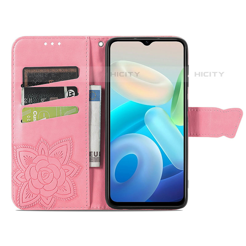 Funda de Cuero Cartera con Soporte Mariposa Carcasa para Vivo Y74s 5G