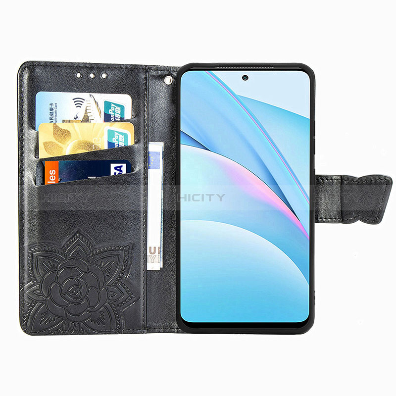 Funda de Cuero Cartera con Soporte Mariposa Carcasa para Xiaomi Mi 10i 5G