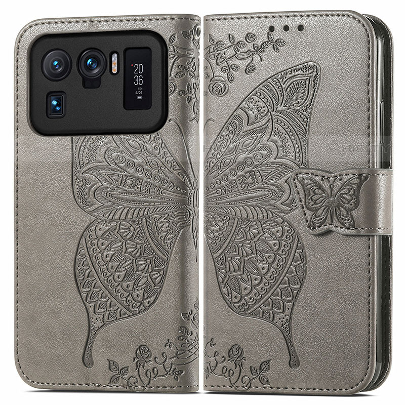 Funda de Cuero Cartera con Soporte Mariposa Carcasa para Xiaomi Mi 11 Ultra 5G