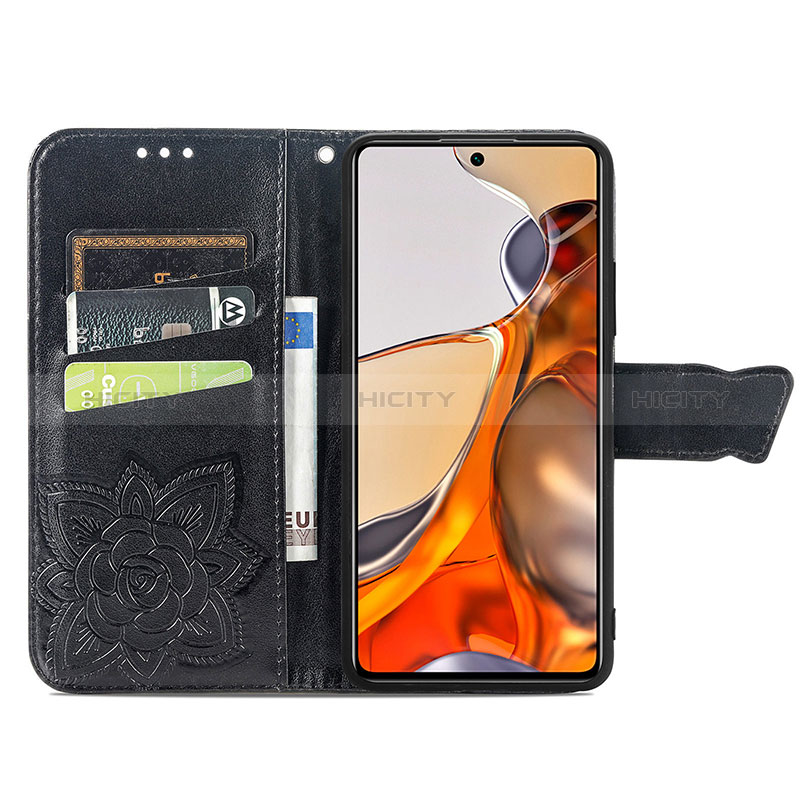 Funda de Cuero Cartera con Soporte Mariposa Carcasa para Xiaomi Mi 11T 5G