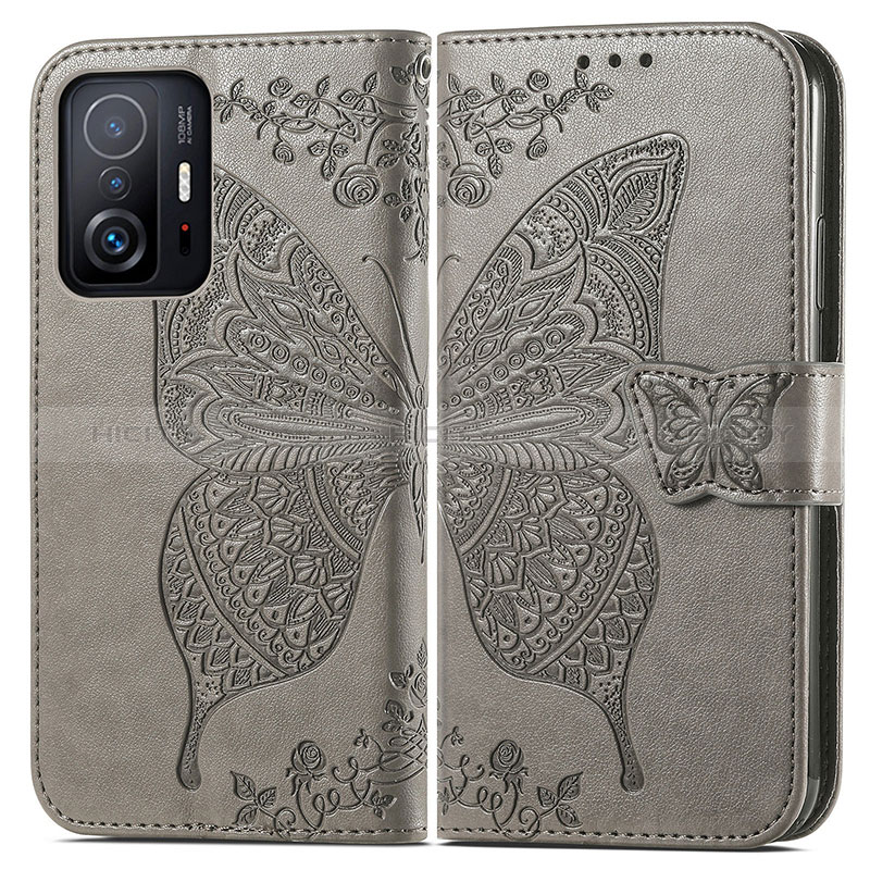 Funda de Cuero Cartera con Soporte Mariposa Carcasa para Xiaomi Mi 11T 5G