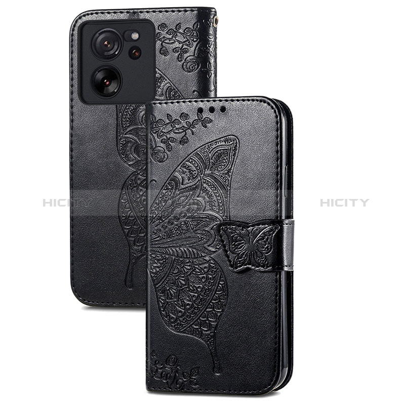 Funda de Cuero Cartera con Soporte Mariposa Carcasa para Xiaomi Mi 13T 5G