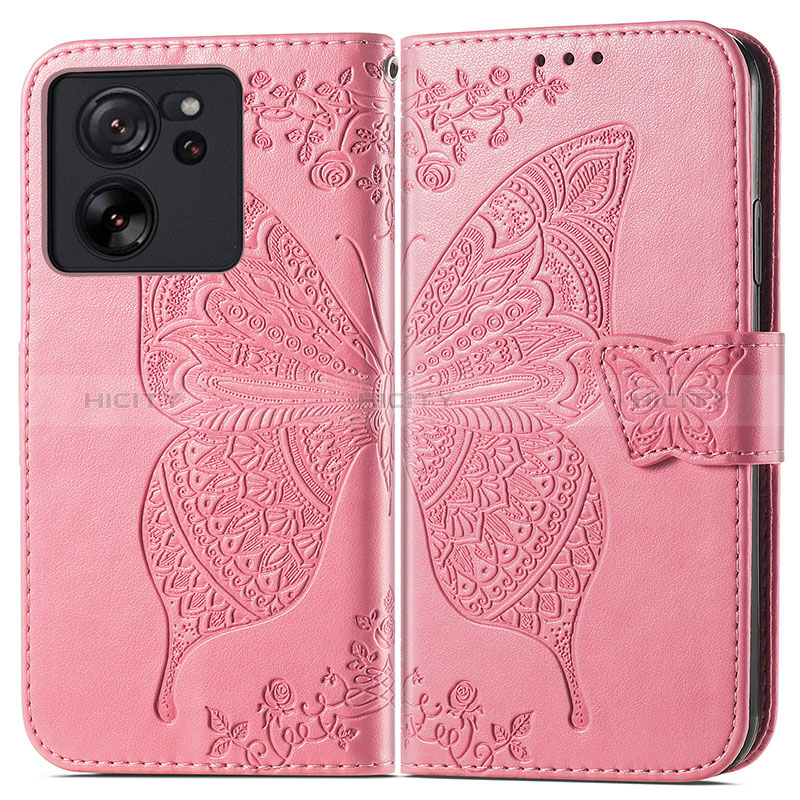 Funda de Cuero Cartera con Soporte Mariposa Carcasa para Xiaomi Mi 13T Pro 5G