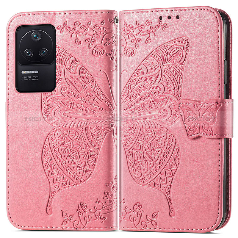 Funda de Cuero Cartera con Soporte Mariposa Carcasa para Xiaomi Poco F4 5G