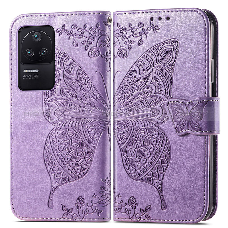 Funda de Cuero Cartera con Soporte Mariposa Carcasa para Xiaomi Poco F4 5G