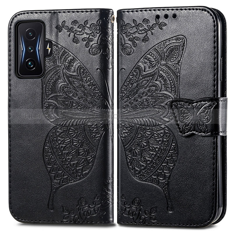 Funda de Cuero Cartera con Soporte Mariposa Carcasa para Xiaomi Poco F4 GT 5G