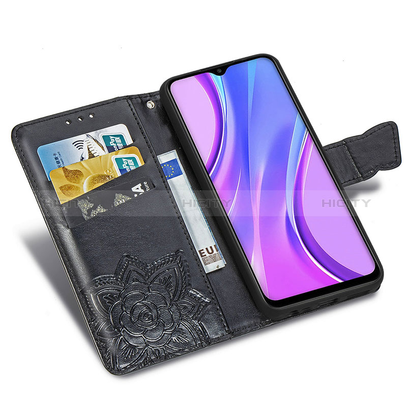 Funda de Cuero Cartera con Soporte Mariposa Carcasa para Xiaomi Poco M2