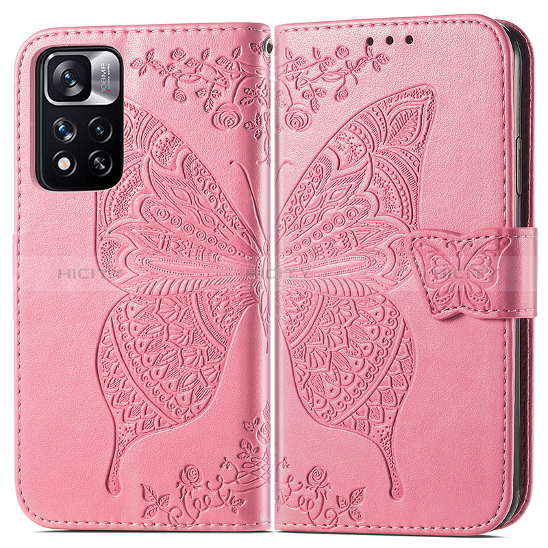 Funda de Cuero Cartera con Soporte Mariposa Carcasa para Xiaomi Poco X4 NFC