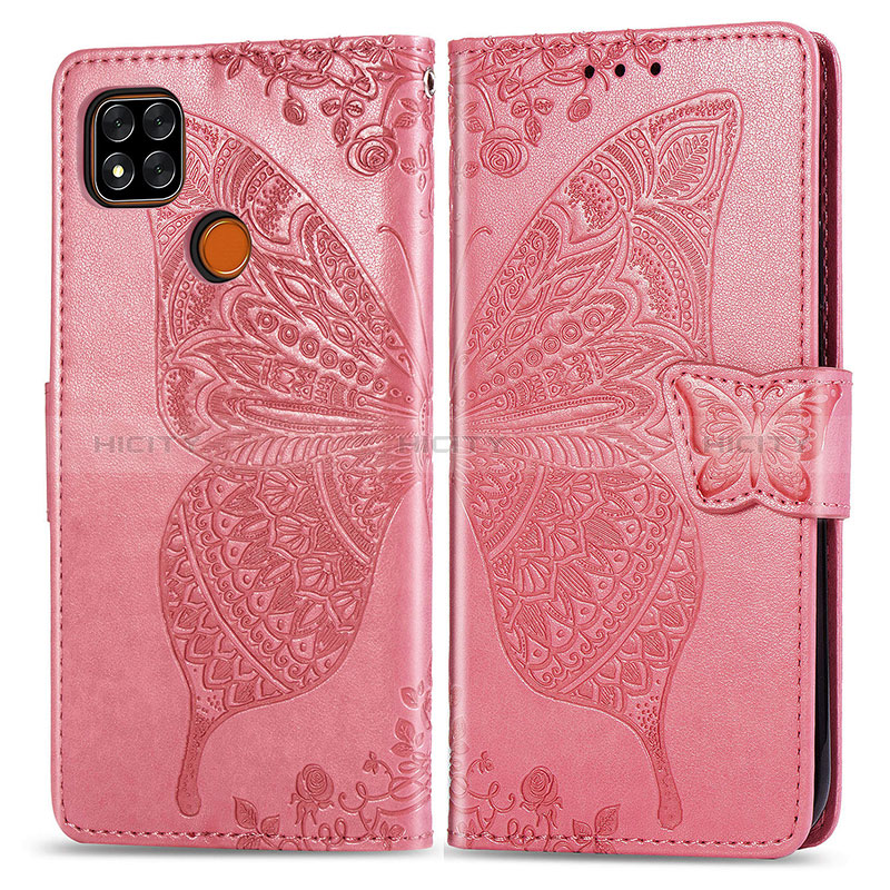 Funda de Cuero Cartera con Soporte Mariposa Carcasa para Xiaomi Redmi 10A 4G