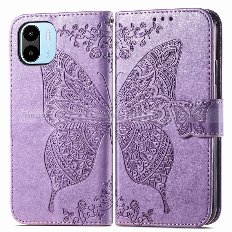 Funda de Cuero Cartera con Soporte Mariposa Carcasa para Xiaomi Redmi A2